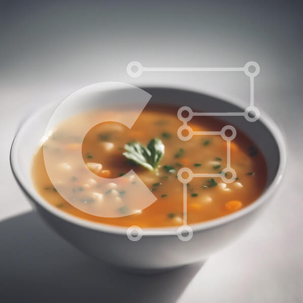 Σετ των 2 Intra Συλλεκτικό Ξύλινο Παζλ Plywood  4mm - Μπολ με ζεστή σούπα λαχανικών Σε Ξύλινο Κουτί - Διαστάσεις: 10x10 cm – 25 κομμάτια