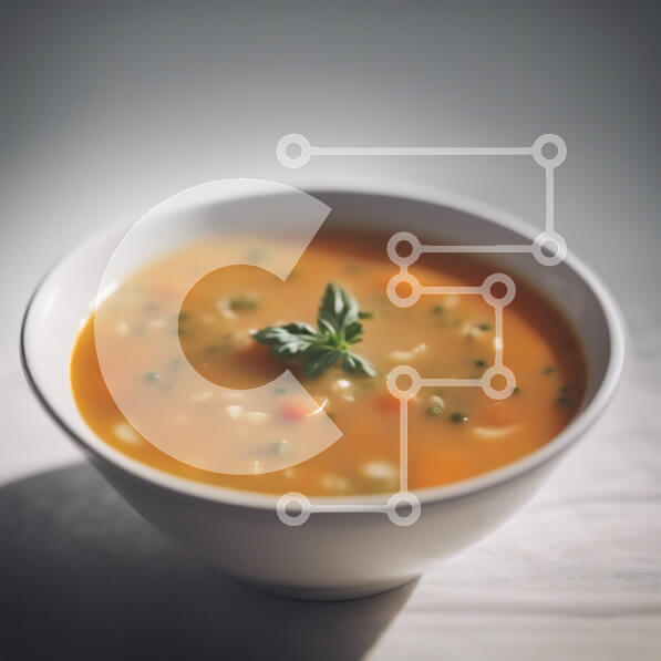 Σετ των 2 Intra Συλλεκτικό Ξύλινο Παζλ Plywood  4mm - Μπολ με σούπα με λαχανικά και βότανα Σε Ξύλινο Κουτί - Διαστάσεις: 10x10 cm – 25 κομμάτια