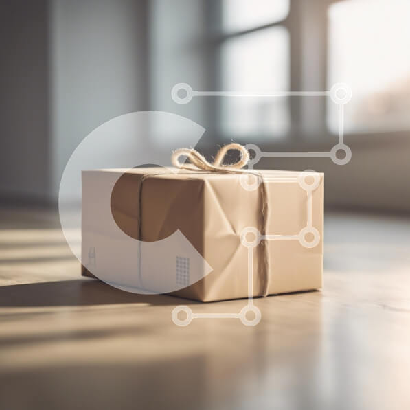 Intra Συλλεκτικό Ξύλινο Παζλ Plywood  4mm - Τυλιγμένο πακέτο σε ηλιόλουστο δωμάτιο Σε Ξύλινο Κουτί - Διαστάσεις: 10x10 cm – 25 κομμάτια