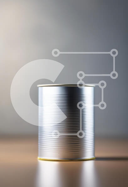 Intra Συλλεκτικό Ξύλινο Παζλ Plywood  4mm - Γυαλιστερό μεταλλικό κουτί σε ξύλινη επιφάνεια Σε Ξύλινο Κουτί - Διαστάσεις: 10x10 cm – 25 κομμάτια