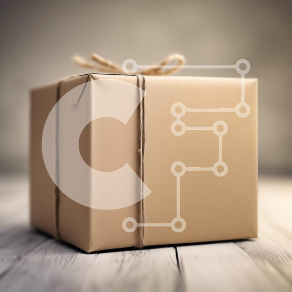 Intra Συλλεκτικό Ξύλινο Παζλ Plywood  4mm - Τυλιγμένο χάρτινο κουτί σε ξύλινη επιφάνεια Σε Ξύλινο Κουτί - Διαστάσεις: 10x10 cm – 25 κομμάτια