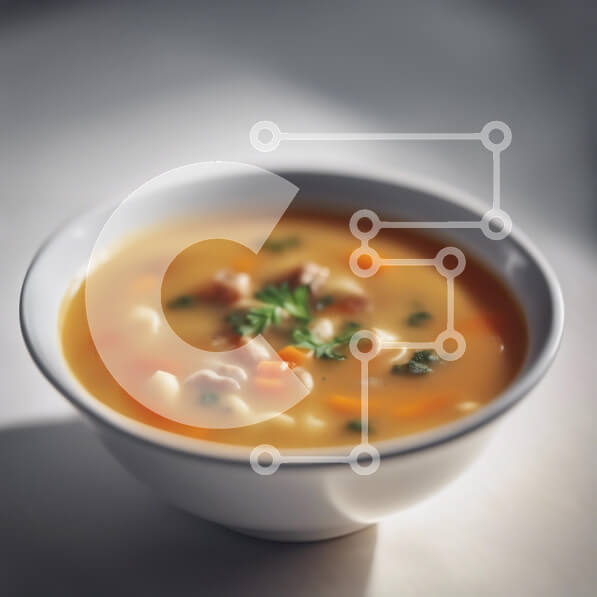 Σετ των 2 Intra Συλλεκτικό Ξύλινο Παζλ Plywood  4mm - Νόστιμη κοτόσουπα σε ένα μπολ Σε Ξύλινο Κουτί - Διαστάσεις: 10x10 cm – 25 κομμάτια