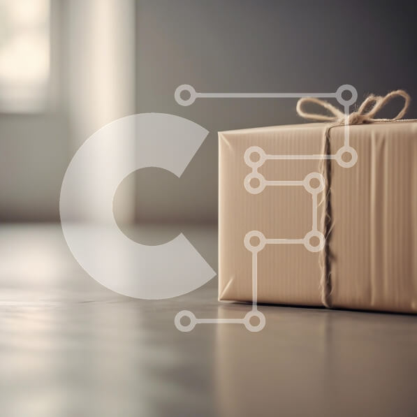 Intra Συλλεκτικό Ξύλινο Παζλ Plywood  4mm - Τυλιγμένο δώρο σε απαλό φωτισμό Σε Ξύλινο Κουτί - Διαστάσεις Puzzle: 10x10 cm – 25 κομμάτια