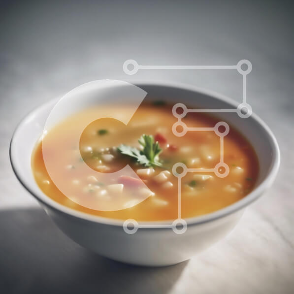 Σετ των 2 Intra Συλλεκτικό Ξύλινο Παζλ Plywood  4mm - Μπολ σούπας με λαχανικά και κόλιανδρο Σε Ξύλινο Κουτί - Διαστάσεις: 10x10 cm – 25 κομμάτια