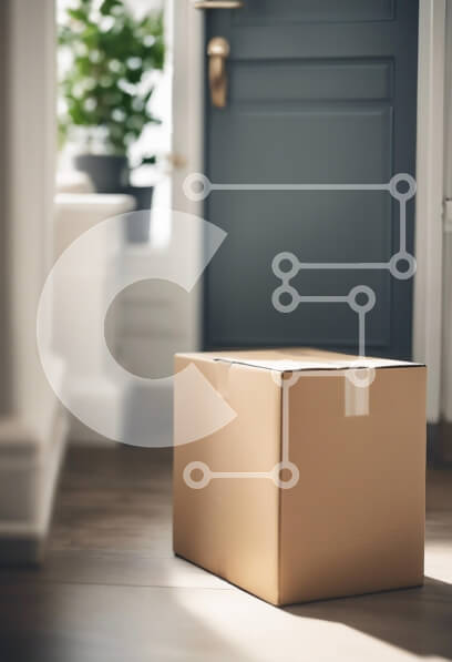 Intra Συλλεκτικό Ξύλινο Παζλ Plywood  4mm - Κουτί από χαρτόνι σε μια πόρτα Σε Ξύλινο Κουτί - Διαστάσεις Puzzle: 10x10 cm – 25 κομμάτια