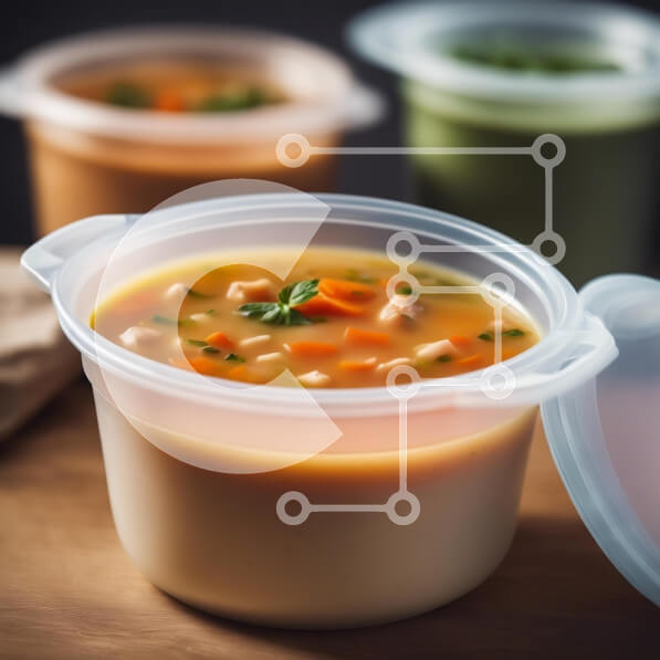 Σετ των 2 Intra Συλλεκτικό Ξύλινο Παζλ Plywood  4mm - Ποικιλία Σούπες σε Πλαστικά Δοχεία Σε Ξύλινο Κουτί - Διαστάσεις: 10x10 cm – 25 κομμάτια