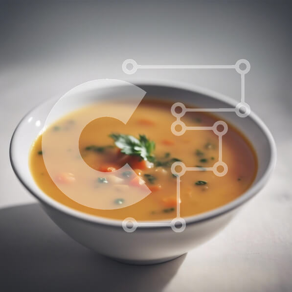 Σετ των 2 Intra Συλλεκτικό Ξύλινο Παζλ Plywood  4mm - Μπολ σούπας με καρότα και κόλιανδρο Σε Ξύλινο Κουτί - Διαστάσεις: 10x10 cm – 25 κομμάτια