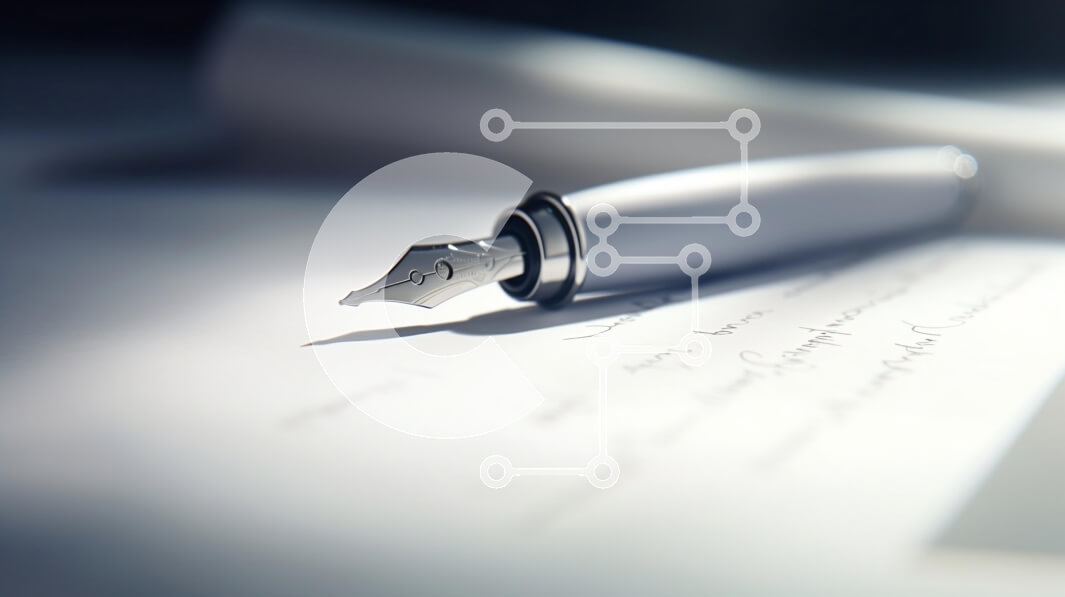 Intra Συλλεκτικό Ξύλινο Παζλ Plywood  4mm - Κοντινό πλάνο ενός στυλό σε χαρτί Σε Ξύλινο Κουτί - Διαστάσεις: 10x10 cm – 25 κομμάτια