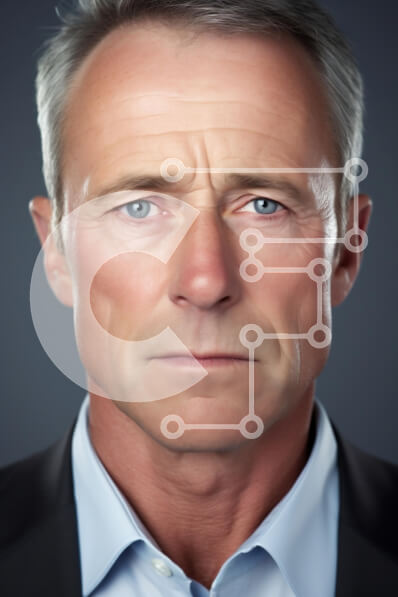 Intra Συλλεκτικό Ξύλινο Παζλ Plywood  4mm - Πορτρέτο ενός ώριμου άνδρα Σε Ξύλινο Κουτί - Διαστάσεις Puzzle: 10x10 cm – 25 κομμάτια