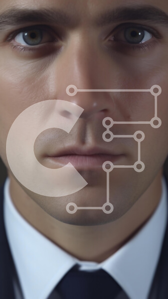 Intra Συλλεκτικό Ξύλινο Παζλ Plywood  4mm - Πορτρέτο ενός άνδρα με κοστούμι από κοντά Σε Ξύλινο Κουτί - Διαστάσεις Puzzle: 10x10 cm – 25 κομμάτια