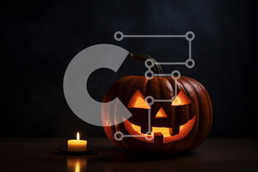 Intra Συλλεκτικό Ξύλινο Παζλ Plywood  4mm - Κολοκύθα αποκριών με κερί Σε Ξύλινο Κουτί - Διαστάσεις: 10x10 cm – 25 κομμάτια