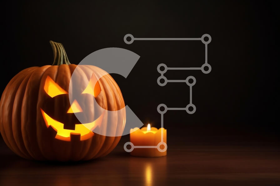 Intra Συλλεκτικό Ξύλινο Παζλ Plywood  4mm - Φανάρι Jack-o'-Halloween με κερί Σε Ξύλινο Κουτί - Διαστάσεις: 10x10 cm – 25 κομμάτια