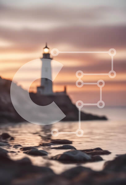 Intra Συλλεκτικό Ξύλινο Παζλ Plywood  4mm - Φάρος στο ηλιοβασίλεμα με αντανακλαστικό νερό Σε Ξύλινο Κουτί - Διαστάσεις Puzzle: 10x10 cm – 25 κομμάτια