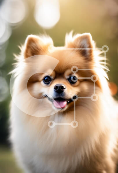 Σετ των 2 Intra Συλλεκτικό Ξύλινο Παζλ Plywood  4mm - Παιχνιδιάρικο Pomeranian σε φυσικό περιβάλλον Σε Ξύλινο Κουτί - Διαστάσεις: 10x10 cm – 25 κομμάτια