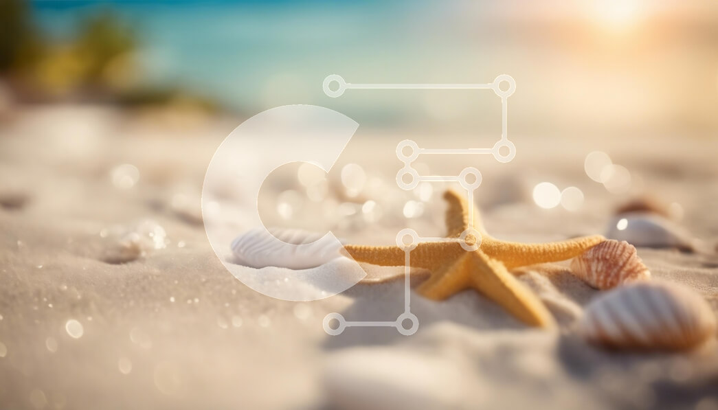 Intra Συλλεκτικό Ξύλινο Παζλ Plywood  4mm - Σκηνή παραλίας με αστερίες και κοχύλια Σε Ξύλινο Κουτί - Διαστάσεις: 10x10 cm – 25 κομμάτια