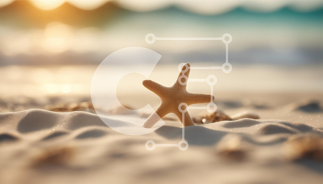 Intra Συλλεκτικό Ξύλινο Παζλ Plywood  4mm - Αστερίας σε μια παραλία στο ηλιοβασίλεμα Σε Ξύλινο Κουτί - Διαστάσεις: 10x10 cm – 25 κομμάτια