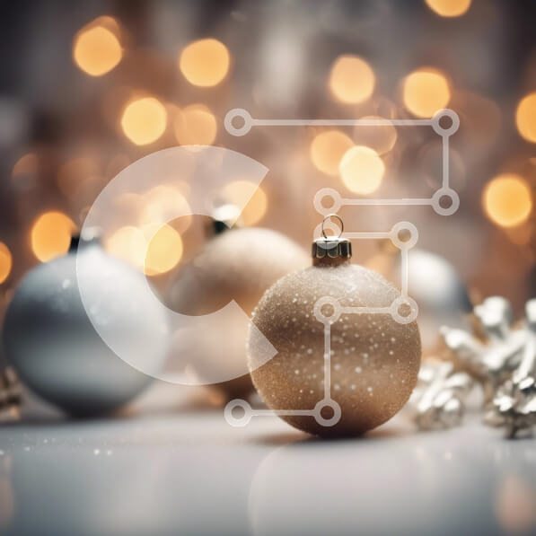 Intra Συλλεκτικό Ξύλινο Παζλ Plywood  4mm - Χριστουγεννιάτικα στολίδια με φώτα Bokeh Σε Ξύλινο Κουτί - Διαστάσεις: 10x10 cm – 25 κομμάτια