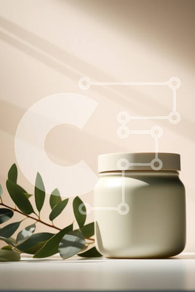 Intra Συλλεκτικό Ξύλινο Παζλ Plywood  4mm - Μινιμαλιστικό βάζο με πράσινα φύλλα Σε Ξύλινο Κουτί - Διαστάσεις: 10x10 cm – 25 κομμάτια