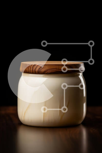 Intra Συλλεκτικό Ξύλινο Παζλ Plywood  4mm - Κομψό Βάζο κρέμας με Ξύλινο Καπάκι Σε Ξύλινο Κουτί - Διαστάσεις: 10x10 cm – 25 κομμάτια