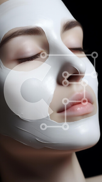 Intra Συλλεκτικό Ξύλινο Παζλ Plywood  4mm - Κοντινό πλάνο προσώπου με μάσκα προσώπου Σε Ξύλινο Κουτί - Διαστάσεις Puzzle: 10x10 cm – 25 κομμάτια