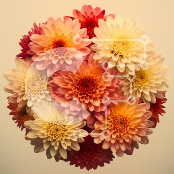 Σετ των 2 Intra Συλλεκτικό Ξύλινο Παζλ Plywood  4mm - Πολύχρωμη Floral Σύνθεση Σε Ξύλινο Κουτί - Διαστάσεις: 10x10 cm – 25 κομμάτια