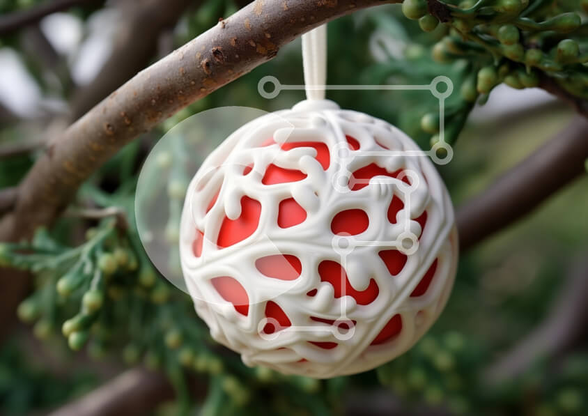 Intra Συλλεκτικό Ξύλινο Παζλ Plywood  4mm - Διακοσμητικό στολίδι που κρέμεται σε κλαδί δέντρου Σε Ξύλινο Κουτί - Διαστάσεις: 10x10 cm – 25 κομμάτια