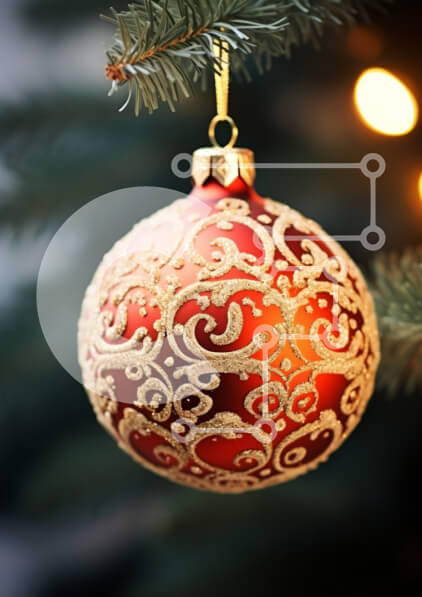 Intra Συλλεκτικό Ξύλινο Παζλ Plywood  4mm - Διακοσμητικό χριστουγεννιάτικο στολίδι στο δέντρο Σε Ξύλινο Κουτί - Διαστάσεις: 10x10 cm – 25 κομμάτια