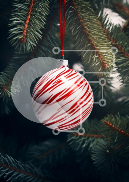 Intra Συλλεκτικό Ξύλινο Παζλ Plywood  4mm - Χριστουγεννιάτικο στολίδι σε πεύκο Σε Ξύλινο Κουτί - Διαστάσεις: 10x10 cm – 25 κομμάτια