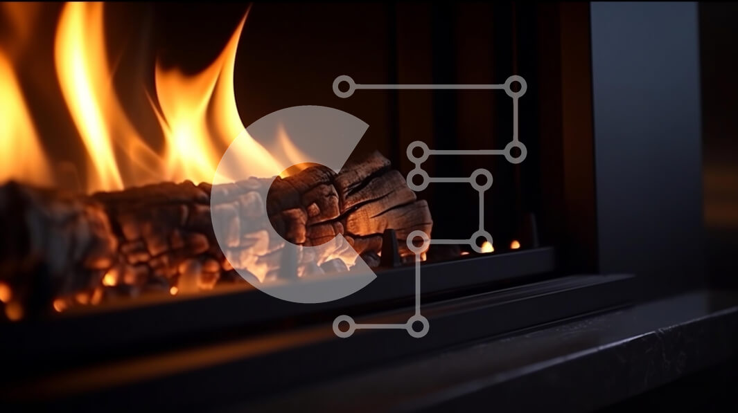 Intra Συλλεκτικό Ξύλινο Παζλ Plywood  4mm - Άνετο τζάκι εσωτερικού χώρου με φλόγες που χορεύουν Σε Ξύλινο Κουτί - Διαστάσεις Puzzle: 10x10 cm – 25 κομμάτια