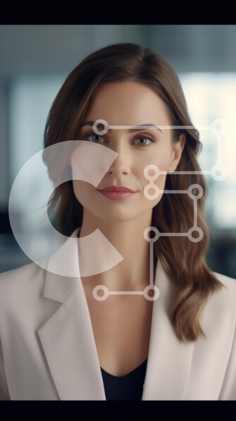 Intra Συλλεκτικό Ξύλινο Παζλ Plywood  4mm - Βέβαιη επιχειρηματίας στο γραφείο Σε Ξύλινο Κουτί - Διαστάσεις Puzzle: 10x10 cm – 25 κομμάτια