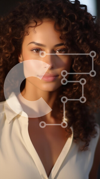 Intra Συλλεκτικό Ξύλινο Παζλ Plywood  4mm - Φυσικό πορτρέτο μιας γυναίκας Σε Ξύλινο Κουτί - Διαστάσεις Puzzle: 10x10 cm – 25 κομμάτια