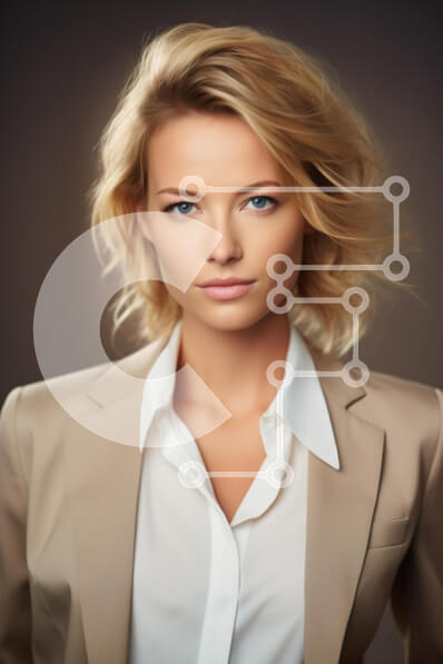 Intra Συλλεκτικό Ξύλινο Παζλ Plywood  4mm - Γυναίκα με αυτοπεποίθηση με επαγγελματική ενδυμασία Σε Ξύλινο Κουτί - Διαστάσεις Puzzle: 10x10 cm – 25 κομμάτια