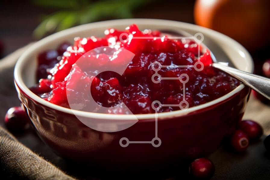 Σετ των 2 Intra Συλλεκτικό Ξύλινο Παζλ Plywood  4mm - Σάλτσα Cranberry σε ένα μπολ Σε Ξύλινο Κουτί - Διαστάσεις: 10x10 cm – 25 κομμάτια