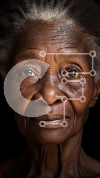 Intra Συλλεκτικό Ξύλινο Παζλ Plywood  4mm - Πορτρέτο μιας ηλικιωμένης γυναίκας Σε Ξύλινο Κουτί - Διαστάσεις Puzzle: 10x10 cm – 25 κομμάτια