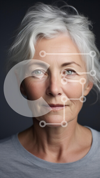 Intra Συλλεκτικό Ξύλινο Παζλ Plywood  4mm - Πορτρέτο μιας ηλικιωμένης γυναίκας με γκρίζα μαλλιά Σε Ξύλινο Κουτί - Διαστάσεις Puzzle: 10x10 cm – 25 κομμάτια