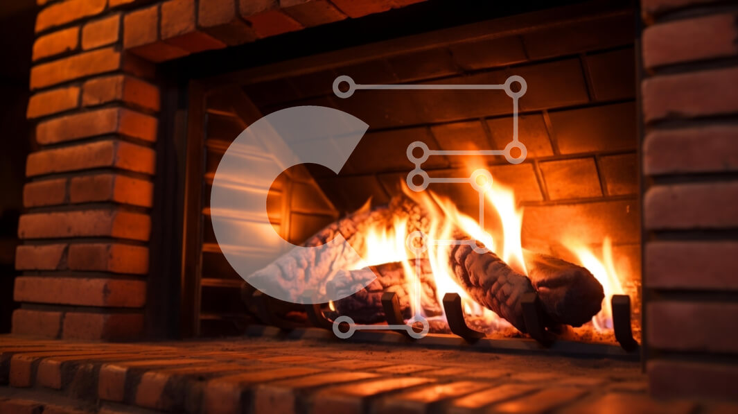 Intra Συλλεκτικό Ξύλινο Παζλ Plywood  4mm - Άνετο τζάκι με ζεστές φλόγες Σε Ξύλινο Κουτί - Διαστάσεις Puzzle: 10x10 cm – 25 κομμάτια