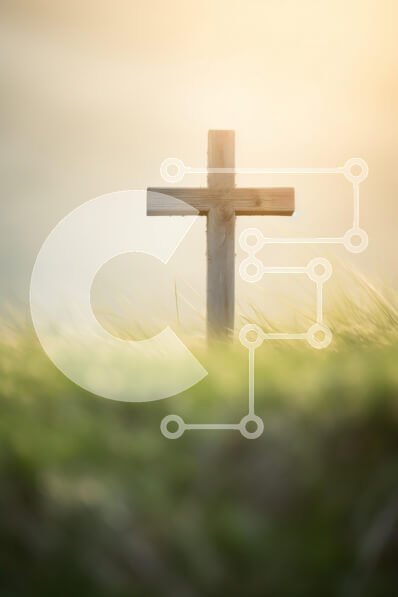 Intra Συλλεκτικό Ξύλινο Παζλ Plywood  4mm - Ξύλινος σταυρός στη φύση με απαλό φως του ήλιου Σε Ξύλινο Κουτί - Διαστάσεις Puzzle: 10x10 cm – 25 κομμάτια