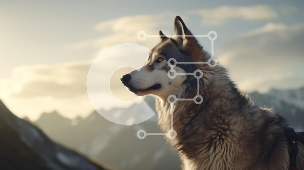 Σετ των 2 Intra Συλλεκτικό Ξύλινο Παζλ Plywood  4mm - Μεγαλοπρεπές σκυλί στο βουνό Σε Ξύλινο Κουτί - Διαστάσεις: 10x10 cm – 25 κομμάτια