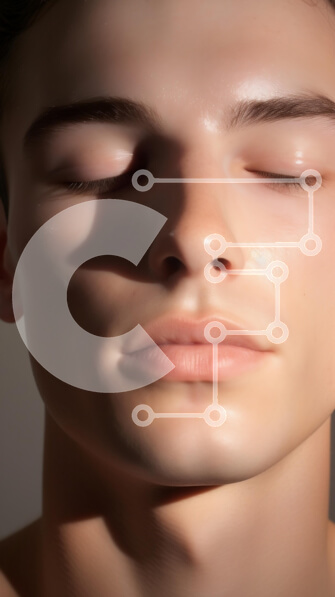 Intra Συλλεκτικό Ξύλινο Παζλ Plywood  4mm - Πορτρέτο ενός νεαρού άνδρα από κοντά Σε Ξύλινο Κουτί - Διαστάσεις Puzzle: 10x10 cm – 25 κομμάτια