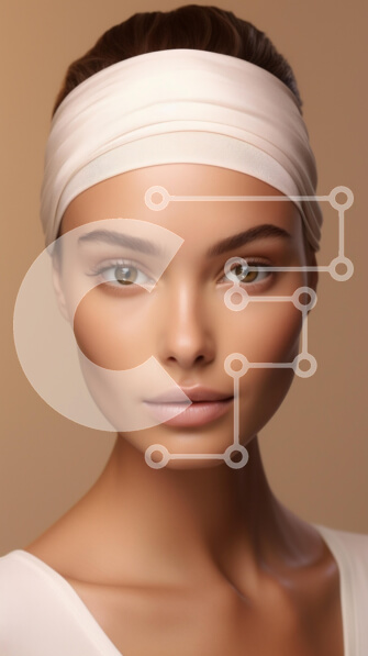 Intra Συλλεκτικό Ξύλινο Παζλ Plywood  4mm - Κομψό πορτρέτο με ελαφρύ κεφαλόδεσμο Σε Ξύλινο Κουτί - Διαστάσεις Puzzle: 10x10 cm – 25 κομμάτια