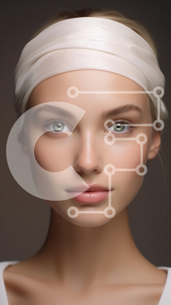 Intra Συλλεκτικό Ξύλινο Παζλ Plywood  4mm - Πορτρέτο μιας νεαρής γυναίκας με πράσινα μάτια και κεφαλόδεσμο Σε Ξύλινο Κουτί - Διαστάσεις Puzzle: 10x10 cm – 25 κομμάτια