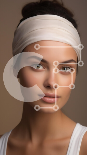 Intra Συλλεκτικό Ξύλινο Παζλ Plywood  4mm - Πορτρέτο μιας νεαρής γυναίκας με κεφαλόδεσμο Σε Ξύλινο Κουτί - Διαστάσεις Puzzle: 10x10 cm – 25 κομμάτια