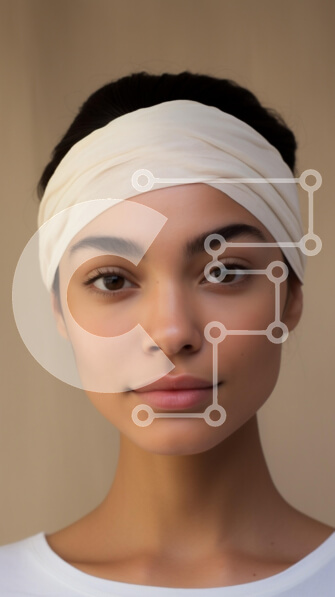 Intra Συλλεκτικό Ξύλινο Παζλ Plywood  4mm - Νεαρή γυναίκα με κεφαλόδεσμο Σε Ξύλινο Κουτί - Διαστάσεις Puzzle: 10x10 cm – 25 κομμάτια