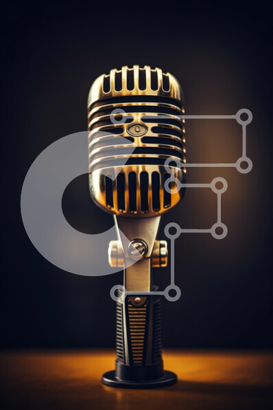 Intra Συλλεκτικό Ξύλινο Παζλ Plywood  4mm - Vintage μικρόφωνο Σε Ξύλινο Κουτί - Διαστάσεις: 10x10 cm – 25 κομμάτια