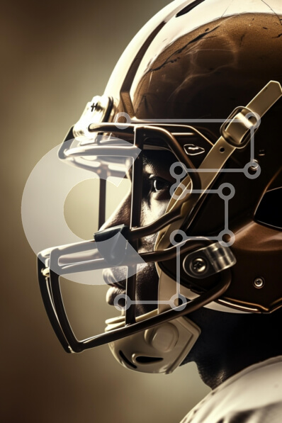 Intra Συλλεκτικό Ξύλινο Παζλ Plywood  4mm - Ποδοσφαιριστής με χρυσό κράνος Σε Ξύλινο Κουτί - Διαστάσεις Puzzle: 10x10 cm – 25 κομμάτια