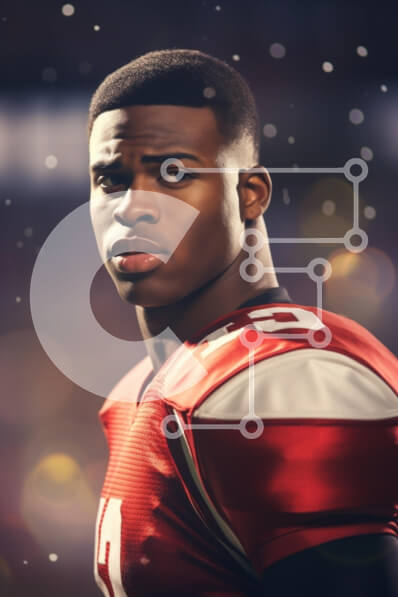 Intra Συλλεκτικό Ξύλινο Παζλ Plywood  4mm - Ποδοσφαιριστής στο Red Jersey Σε Ξύλινο Κουτί - Διαστάσεις Puzzle: 10x10 cm – 25 κομμάτια