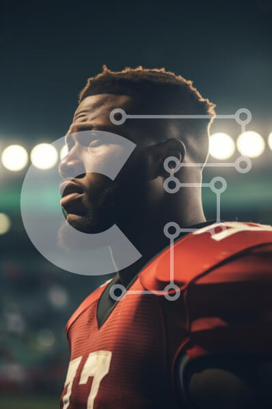 Intra Συλλεκτικό Ξύλινο Παζλ Plywood  4mm - Ποδοσφαιριστής στο προφίλ Σε Ξύλινο Κουτί - Διαστάσεις Puzzle: 10x10 cm – 25 κομμάτια