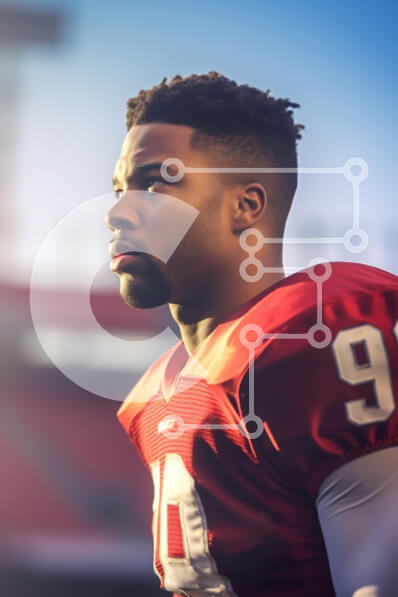 Intra Συλλεκτικό Ξύλινο Παζλ Plywood  4mm - Ποδοσφαιριστής σε ένα στάδιο Σε Ξύλινο Κουτί - Διαστάσεις Puzzle: 10x10 cm – 25 κομμάτια