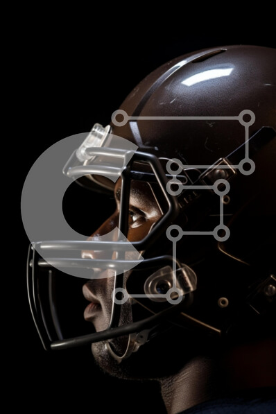 Intra Συλλεκτικό Ξύλινο Παζλ Plywood  4mm - Ποδοσφαιριστής με κράνος Σε Ξύλινο Κουτί - Διαστάσεις Puzzle: 10x10 cm – 25 κομμάτια