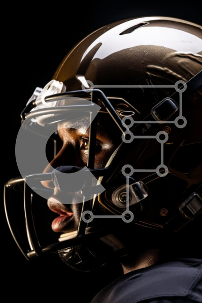 Intra Συλλεκτικό Ξύλινο Παζλ Plywood  4mm - Προφίλ ενός ποδοσφαιριστή σε σκοτεινό περιβάλλον Σε Ξύλινο Κουτί - Διαστάσεις Puzzle: 10x10 cm – 25 κομμάτια